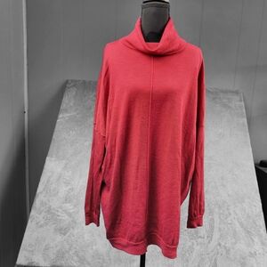 Eileen Fisher Womens Merino Wool Sweater Size Large Italian Yarn Turtle Neck